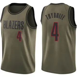 Men's Matisse Thybulle Portland Trail Blazers Green Salute to Service Jersey - Swingman