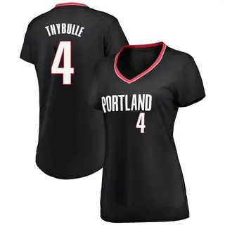 Women's Matisse Thybulle Portland Trail Blazers Black Jersey - Icon Edition - Fast Break